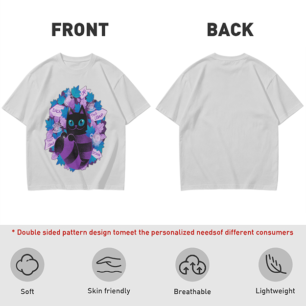 Olive T-Shirt With Whimsical Cheshire Cat Wonderland Art