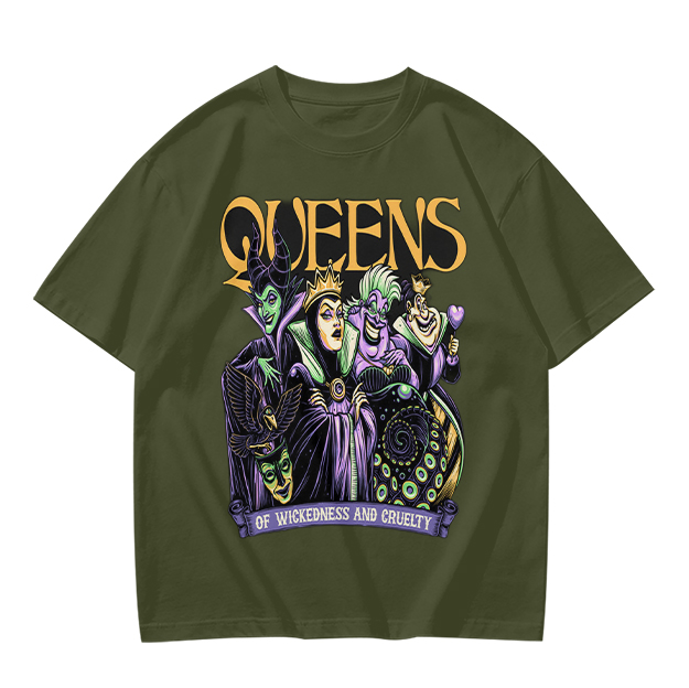 Queens of Wickedness and Cruelty Disney Villains Graphic T-Shirt
