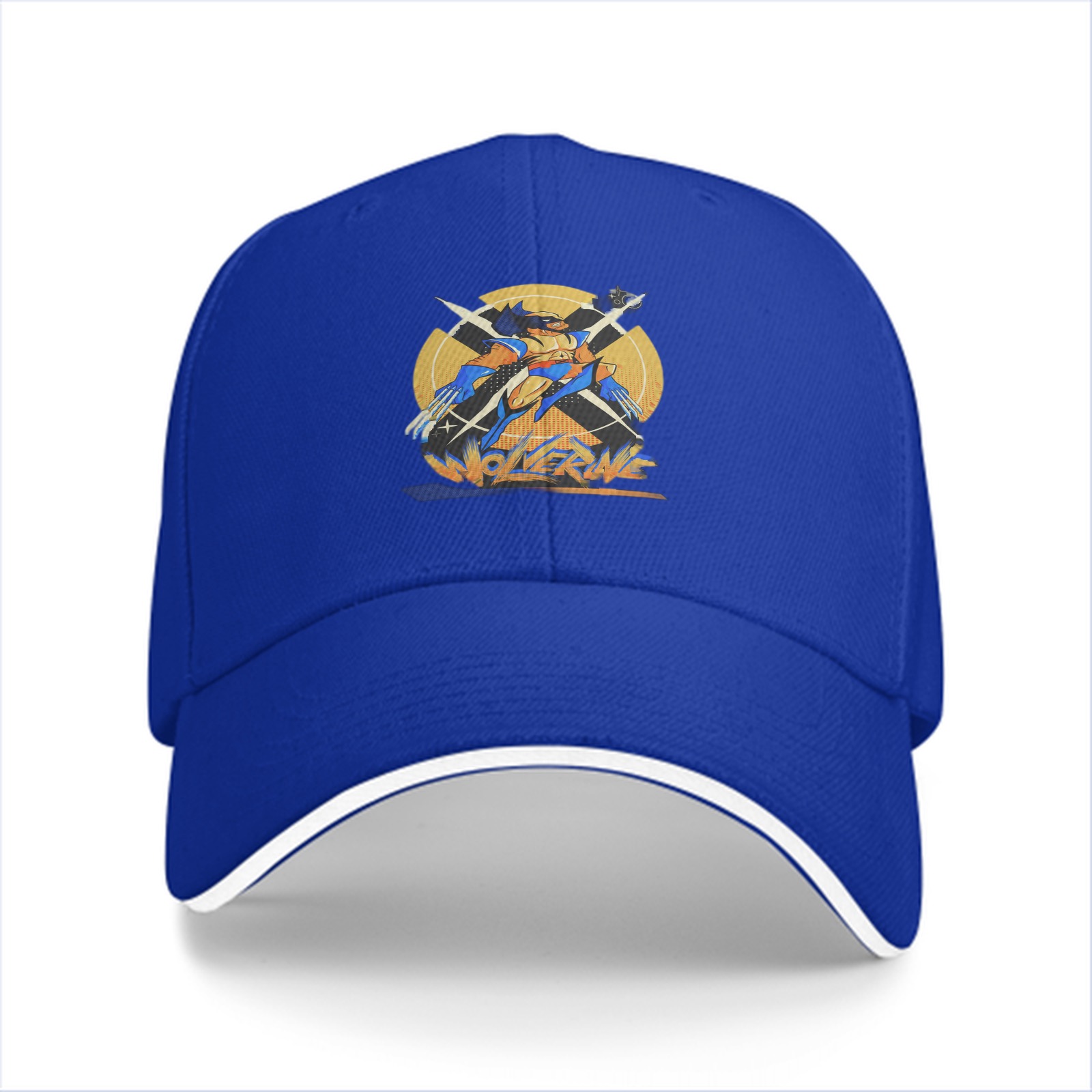 Black baseball cap with Wolverine graphic and logo