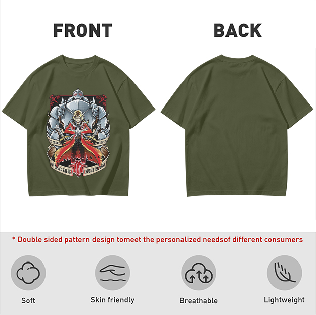 Fullmetal Alchemist Elric Brothers Graphic T-Shirt
