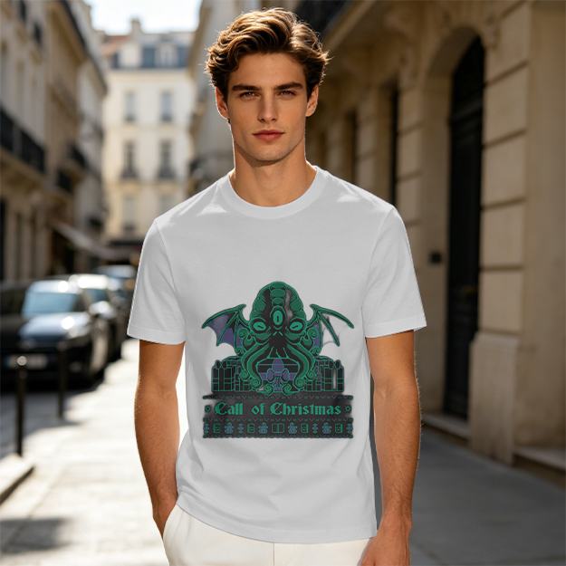 Call of Christmas Cthulhu Graphic T-Shirt