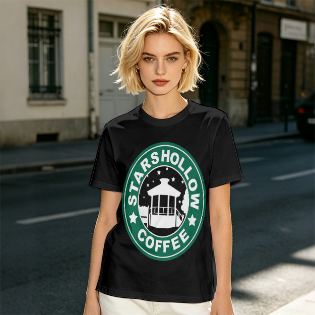 Starshollow Coffee Graphic Olive T-Shirt