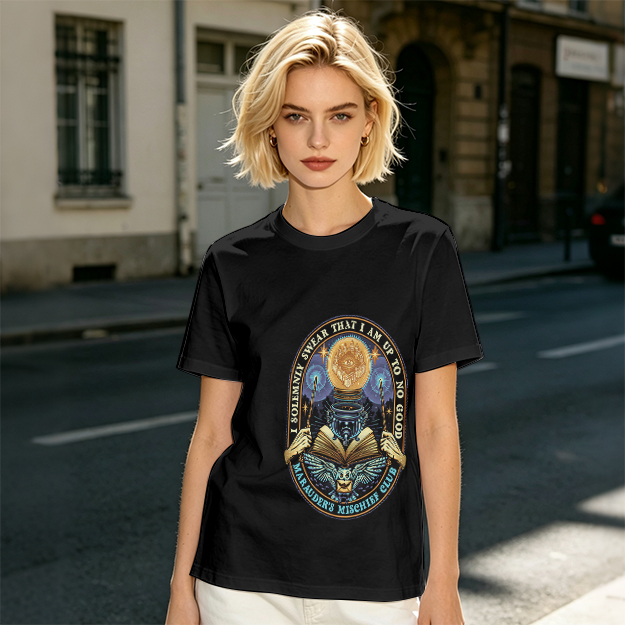 Marauder's Mischief Club Wizard Graphic Olive T-Shirt