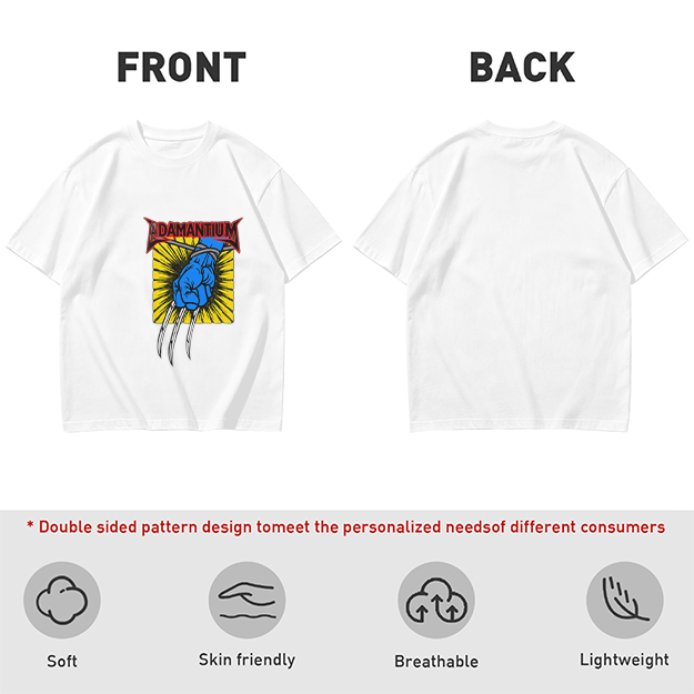 Olive T-Shirt with Adamantium Wolverine Claw Graphic
