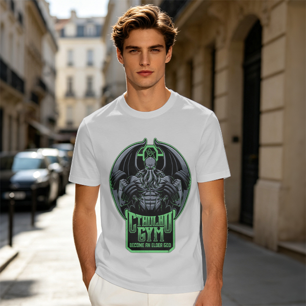 Cthulhu Gym Become An Elder God Graphic T-Shirt