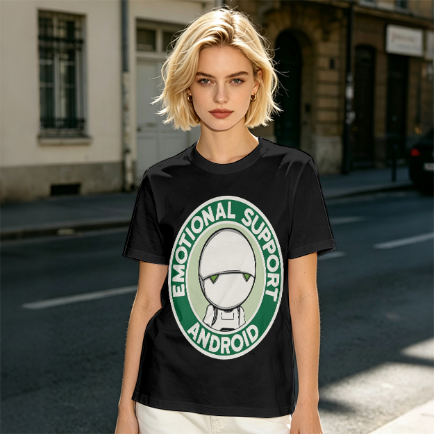 Emotional Support Android Graphic T-Shirt