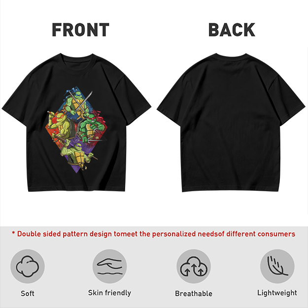 Olive T-Shirt Featuring Teenage Mutant Ninja Turtles Graphic