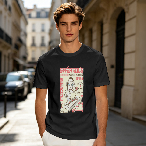 Smeagol's Sushi Shack Themed Graphic T-Shirt