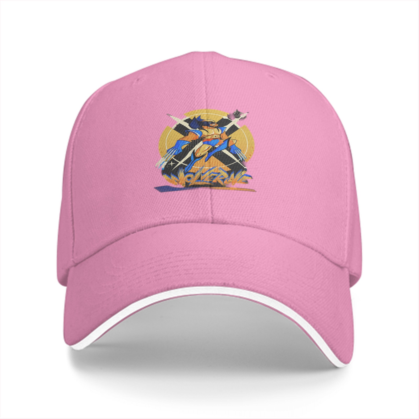 Black baseball cap with Wolverine graphic and logo