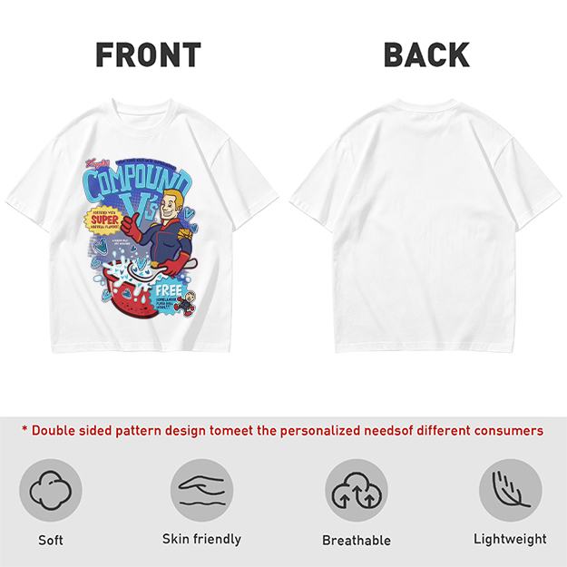 Compound V's Cereal Themed Superhero Graphic T-Shirt
