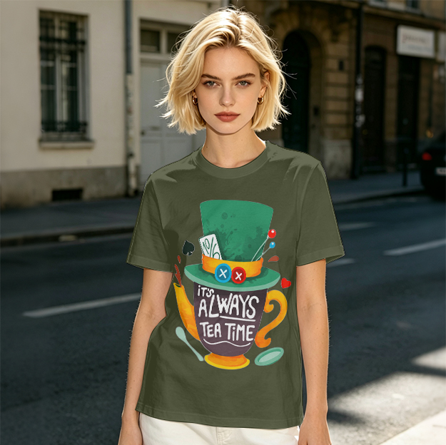 Mad Hatter Tea Time Graphic T-Shirt for Fans