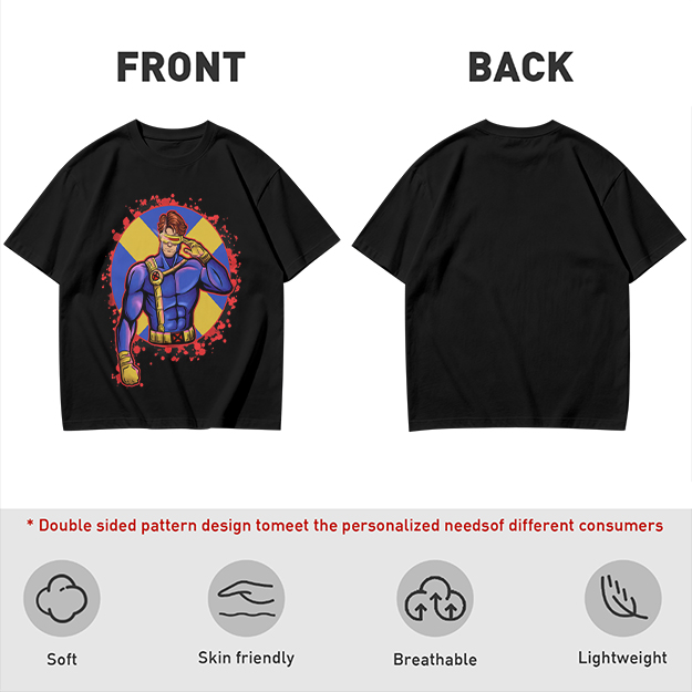 Olive T-Shirt Featuring Cyclops X-Men Superhero Graphic