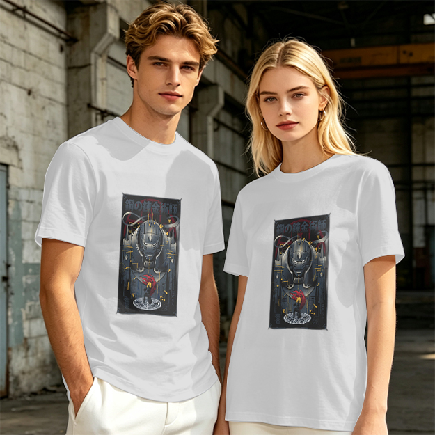 Olive T-shirt with Fullmetal Alchemist Anime Print