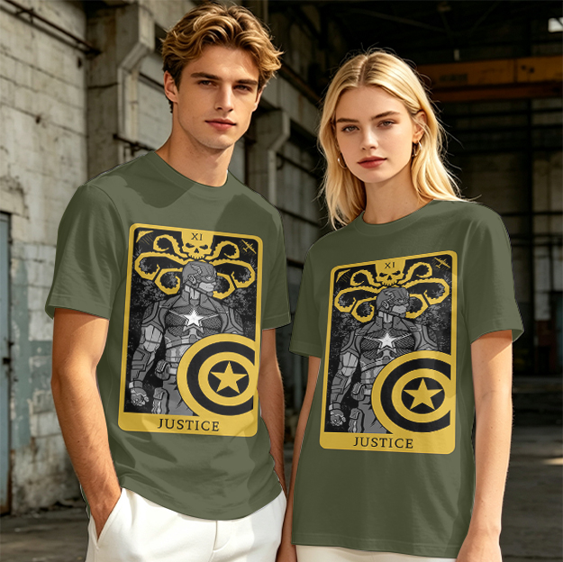 Hydra Captain America Justice Tarot Graphic T-Shirt