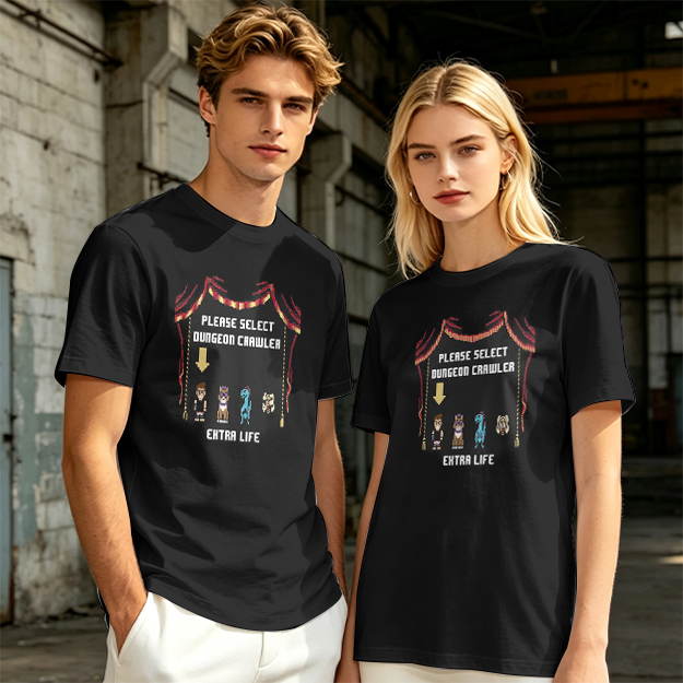 Dungeon Crawler Character Selection Gamer T-Shirt