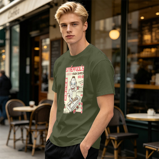 Smeagol's Sushi Shack Themed Graphic T-Shirt