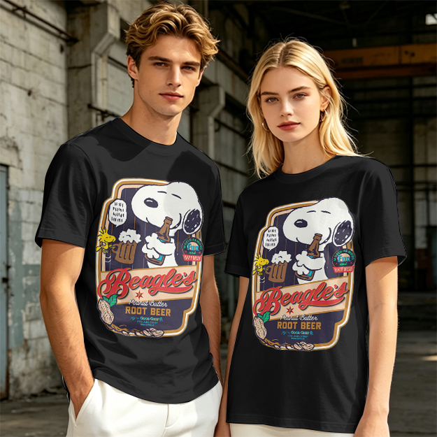 Snoopy Beagle's Root Beer Graphic T-Shirt