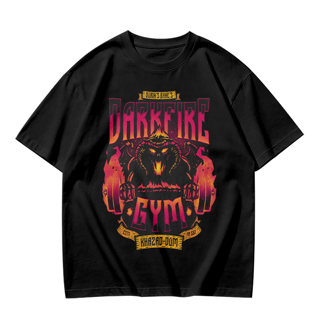 Darkfire Gym Graphic Print Olive T-Shirt