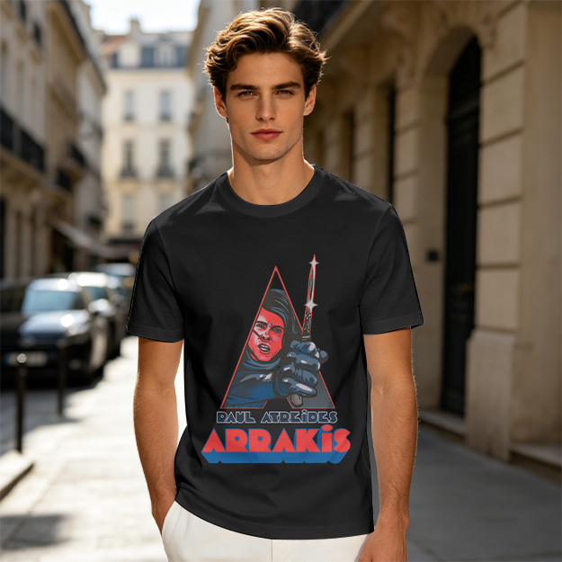 Paul Atreides Arrakis Dune Themed Graphic T-Shirt