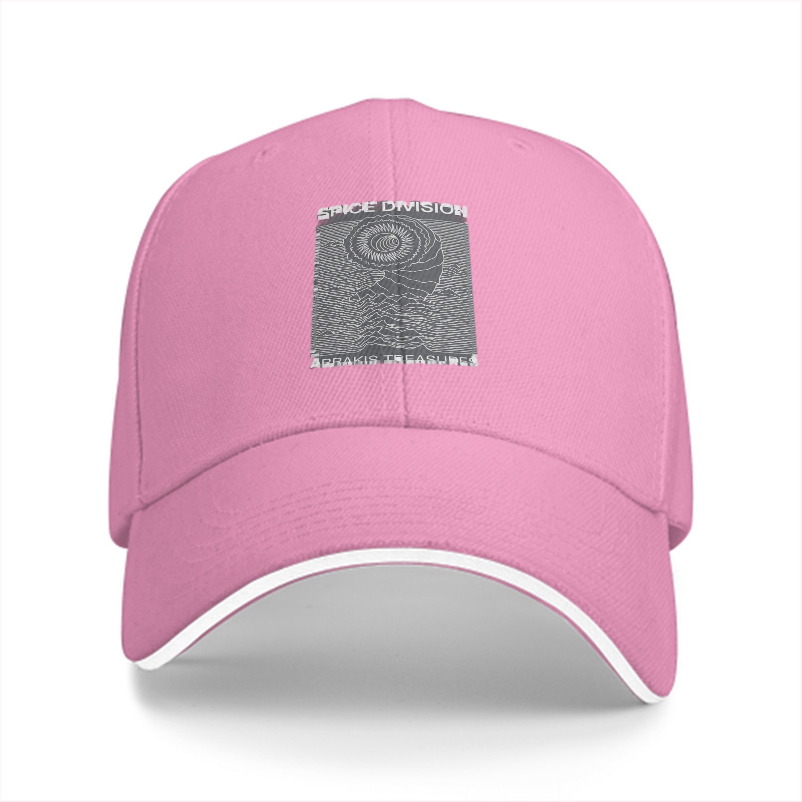 Black baseball cap with Spice Division Arrakis Treasures graphic