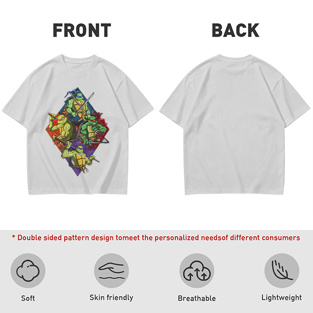 Olive T-Shirt Featuring Teenage Mutant Ninja Turtles Graphic