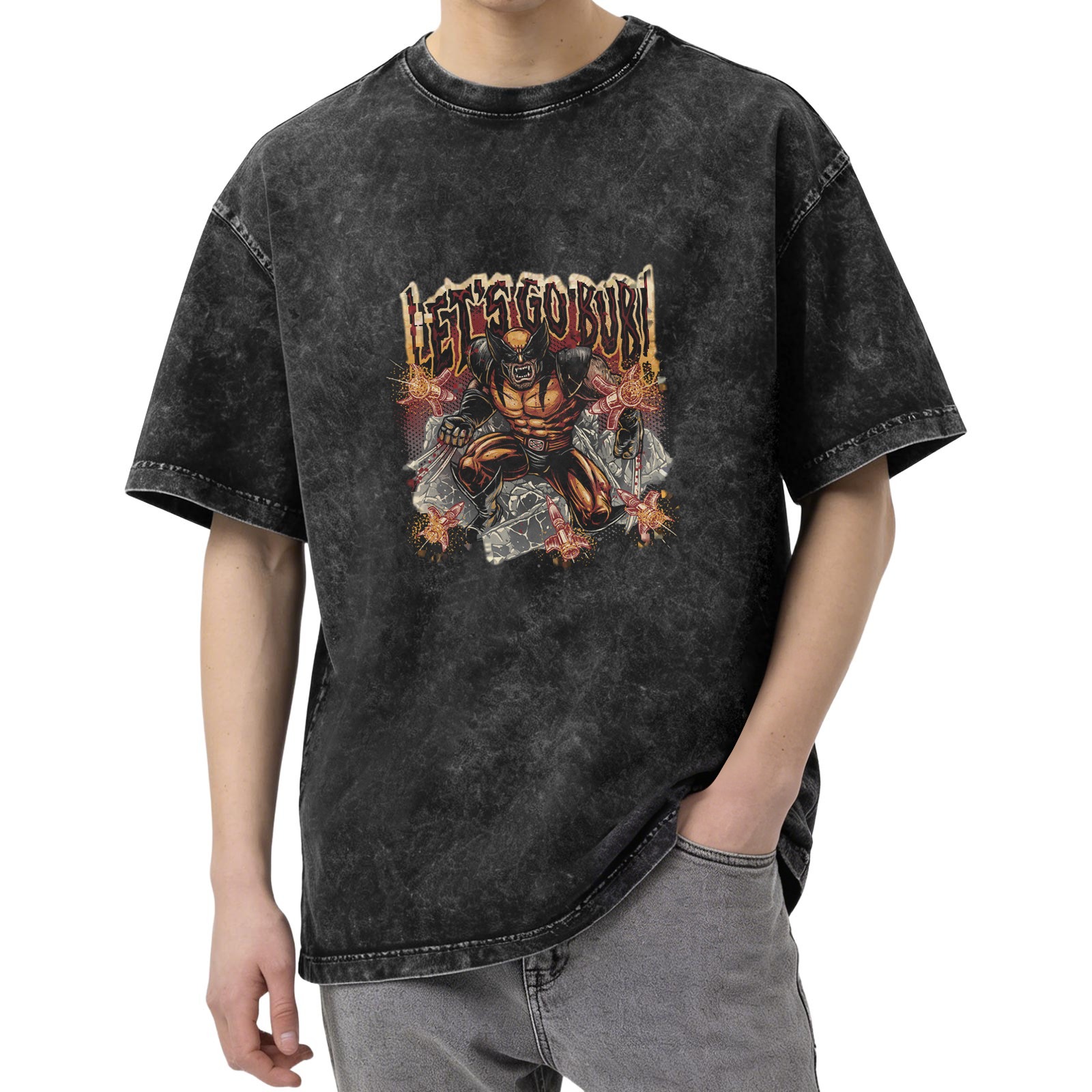 Wolverine Let's Go Bub Vintage Wash Graphic T-Shirt