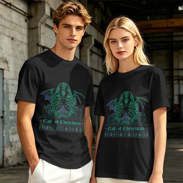 Call of Christmas Cthulhu Graphic T-Shirt