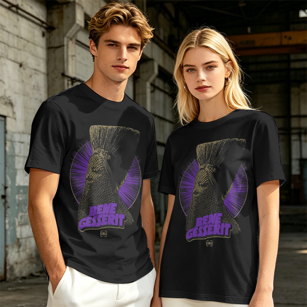 Olive Graphic T-Shirt With Bene Gesserit Witch Artwork
