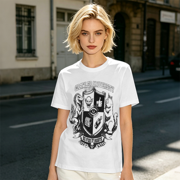 Crawler University Crest Graphic Olive T-Shirt