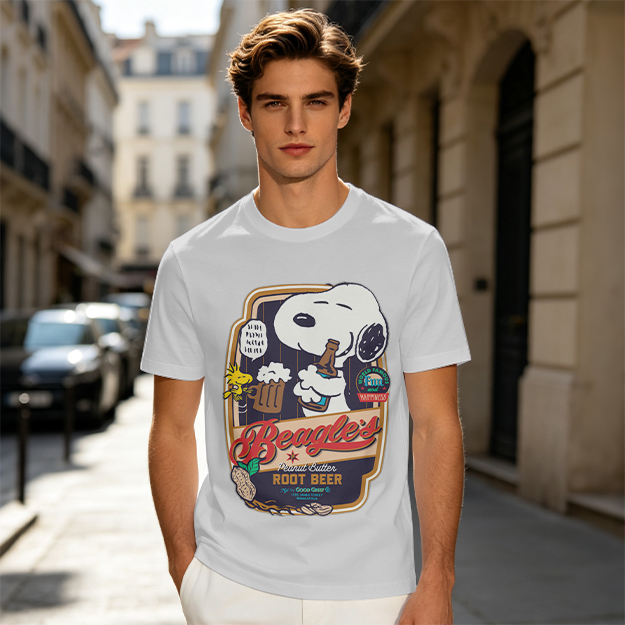Snoopy Beagle's Root Beer Graphic T-Shirt