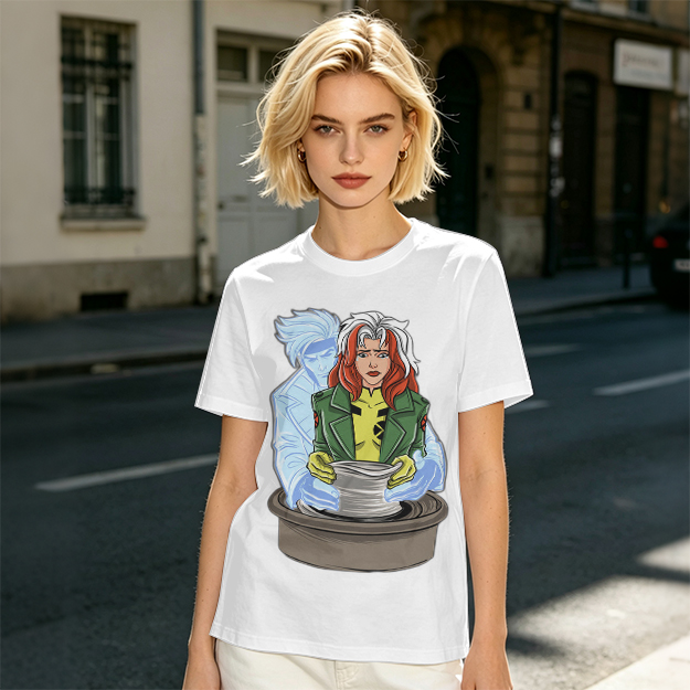 X-Men Rogue and Iceman Pottery Graphic Tee