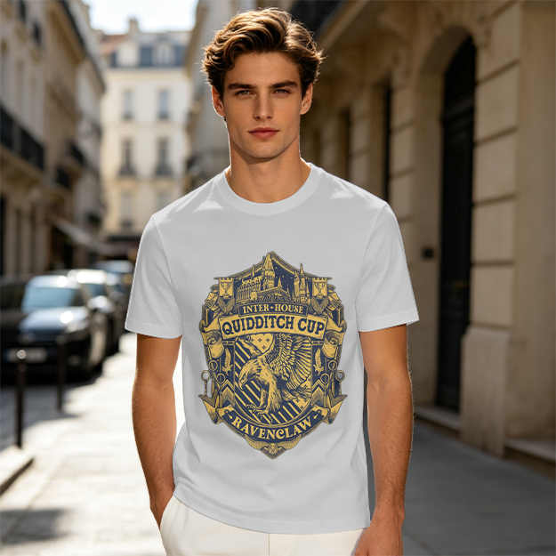 Ravenclaw Inter-House Quidditch Cup Crest Graphic T-Shirt