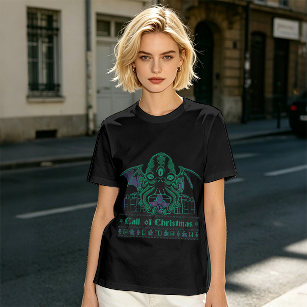 Call of Christmas Cthulhu Graphic T-Shirt