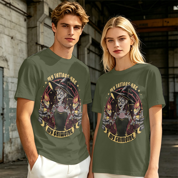 My Tattoos Are My Grimoire Witch Graphic T-Shirt