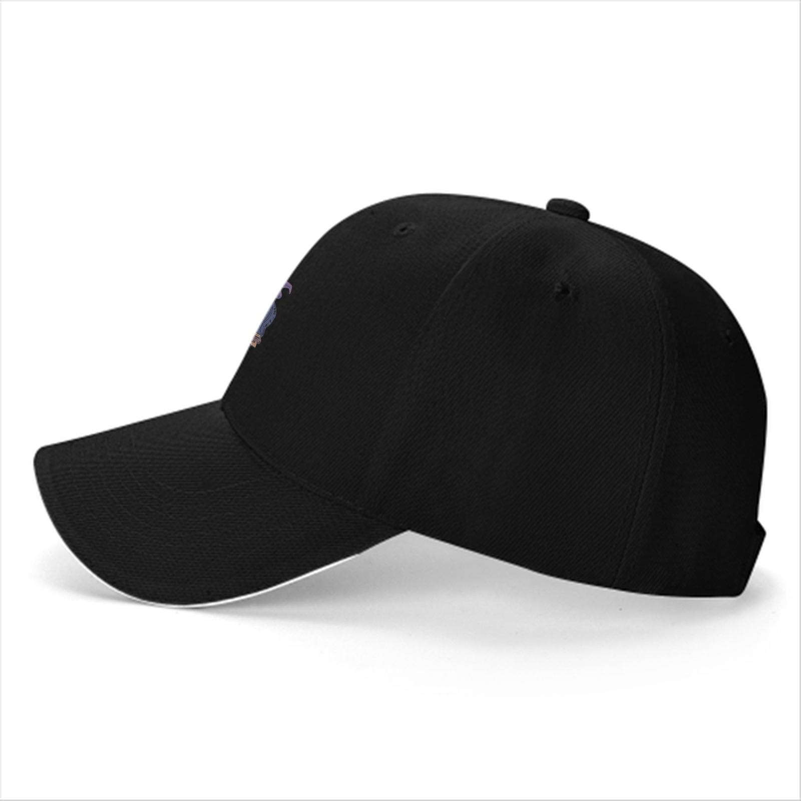 Black Baseball Cap With Cute Witch Reading Art Print