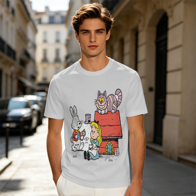 Alice in Wonderland Characters Graphic Tee for Fans
