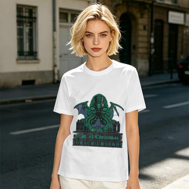 Call of Christmas Cthulhu Graphic T-Shirt