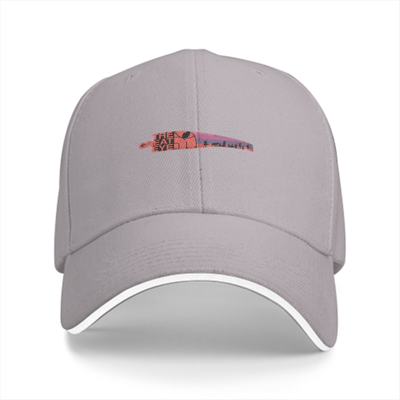 Black Baseball Cap With The Great Eye Graphic Print