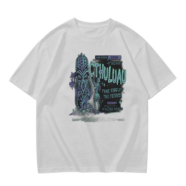 Cthuluau Tiki Terror Graphic T-Shirt Design