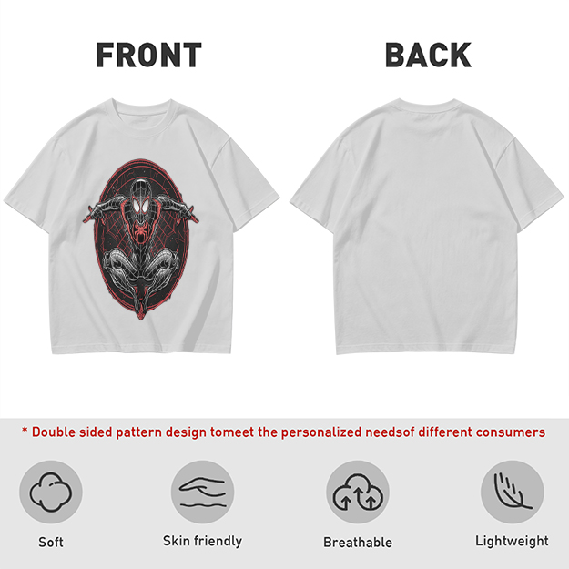 Olive T-Shirt With Spider-Man Miles Morales Graphic Print