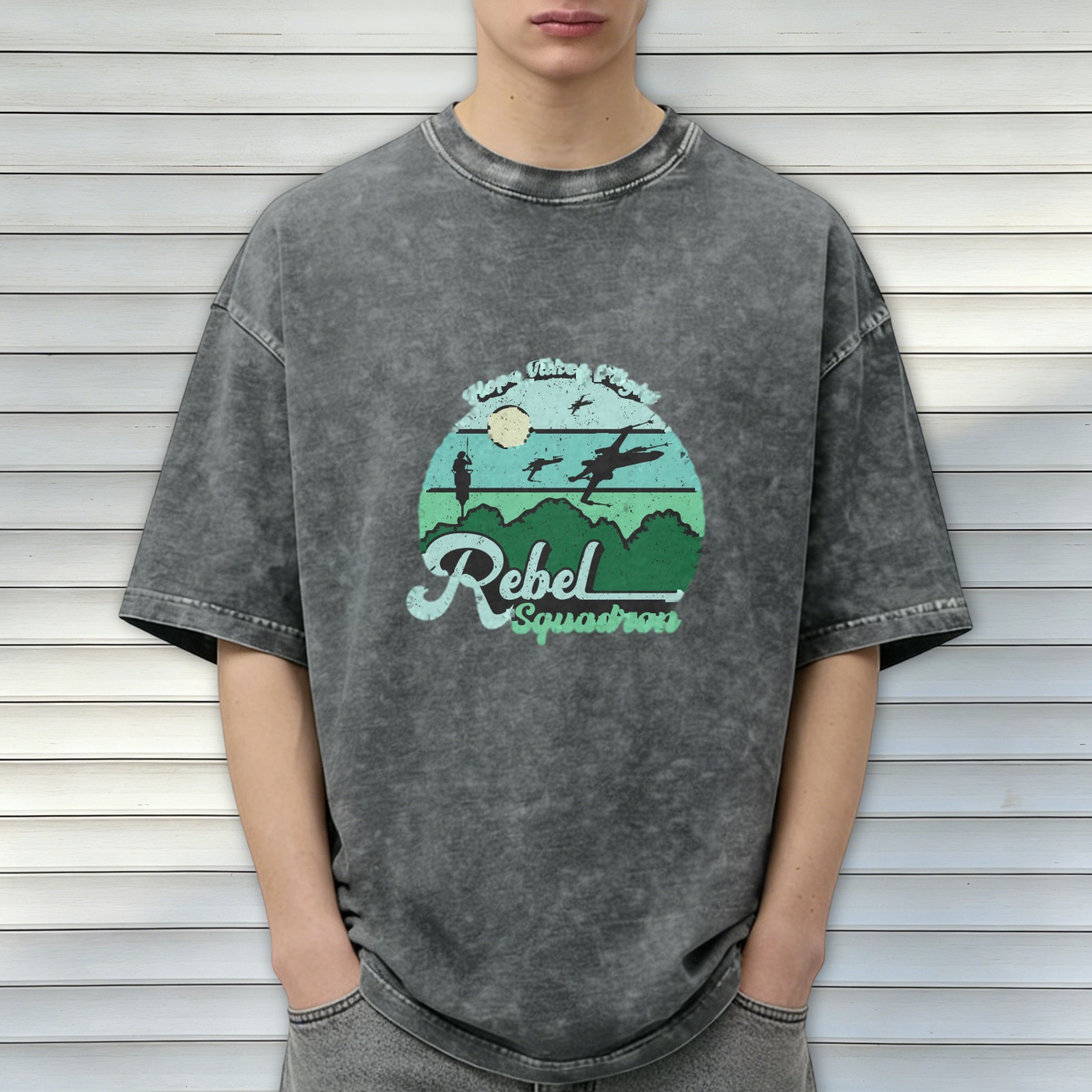 Rebel Squadron Star Wars Graphic Stonewashed T-Shirt