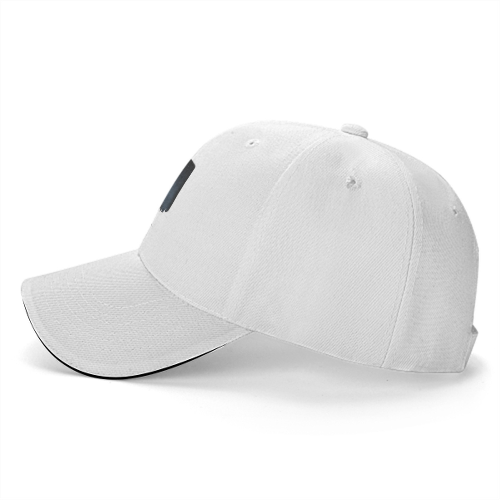 Black Baseball Cap With Witcher Monster Slayer Silhouette Art