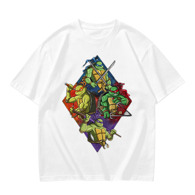 Olive T-Shirt Featuring Teenage Mutant Ninja Turtles Graphic