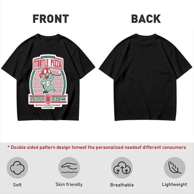 Turtle Pizza Teenage Mutant Ninja Turtles Graphic T-Shirt