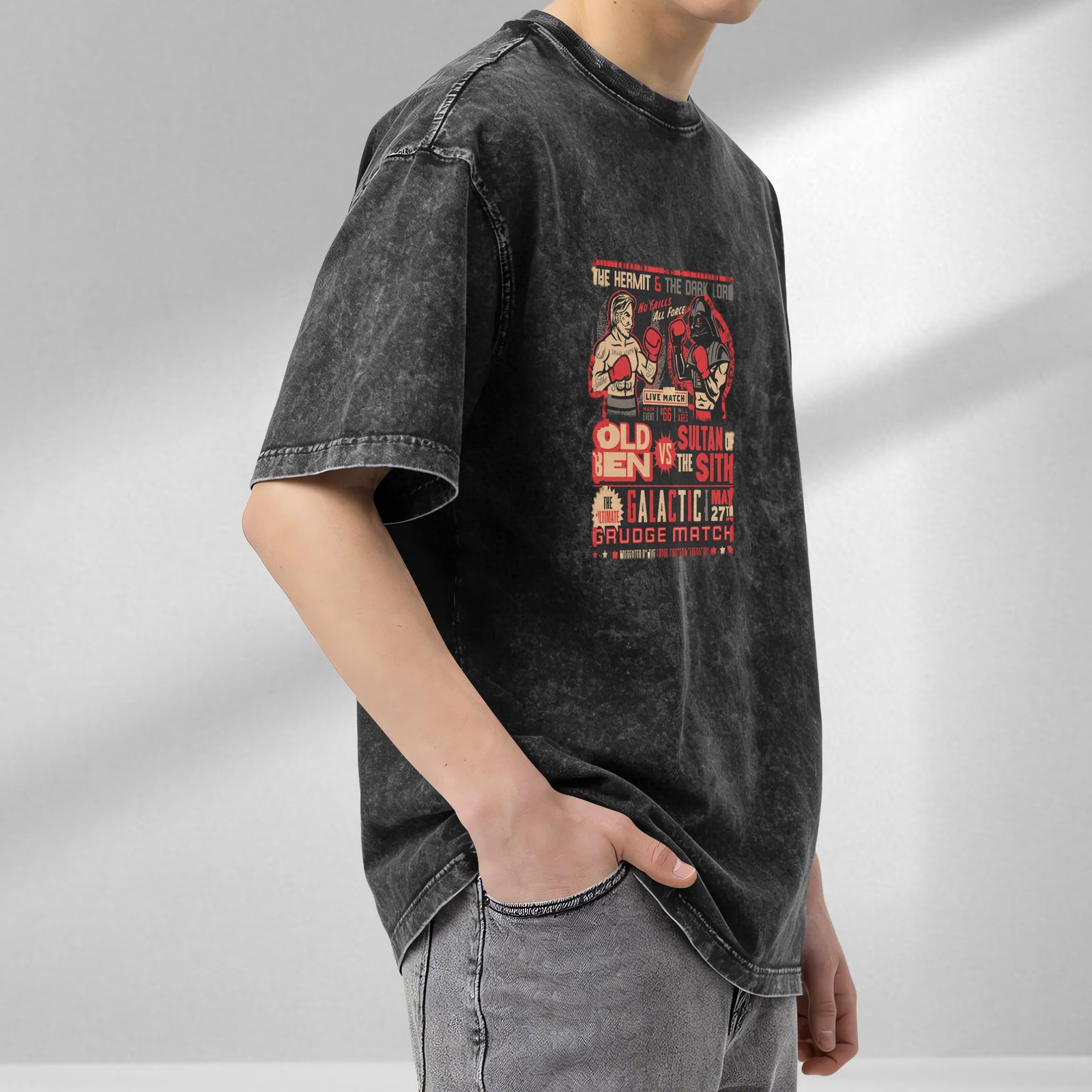 Old Ben vs Sultan of the Sith Galactic Grudge Match Vintage T-Shirt