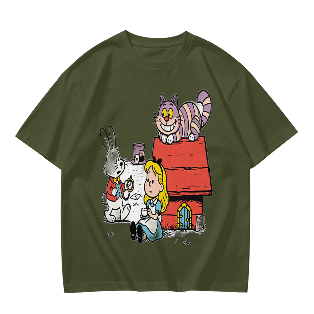 Alice in Wonderland Characters Graphic Tee for Fans