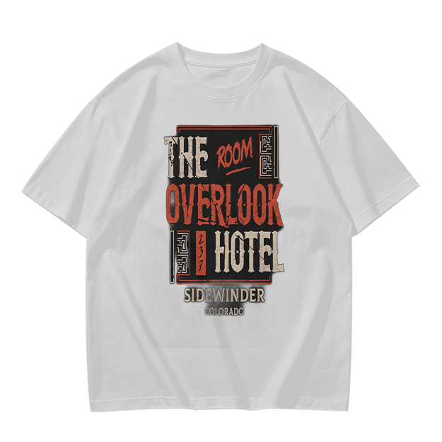 Olive t-shirt with Overlook Hotel Themed Graphic Print