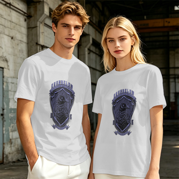 Olive Ravenclaw Crest Graphic T-Shirt