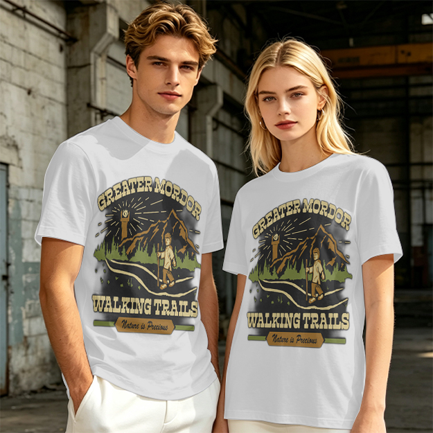 Greater Mordor Walking Trails Hiking Themed T-Shirt