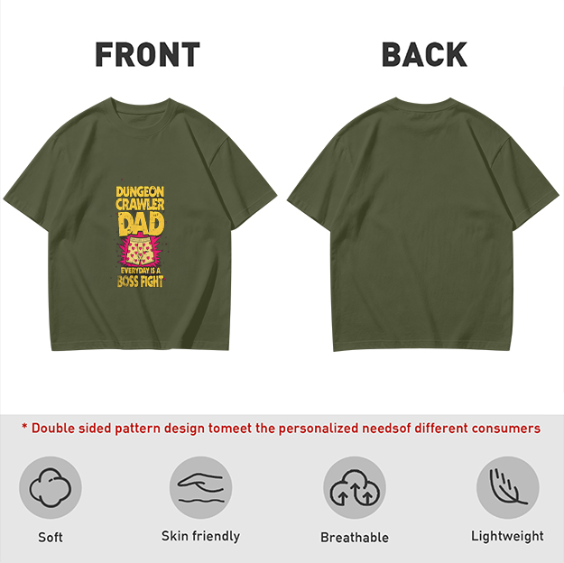 Dungeon Crawler Dad Everyday Is A Boss Fight T-Shirt
